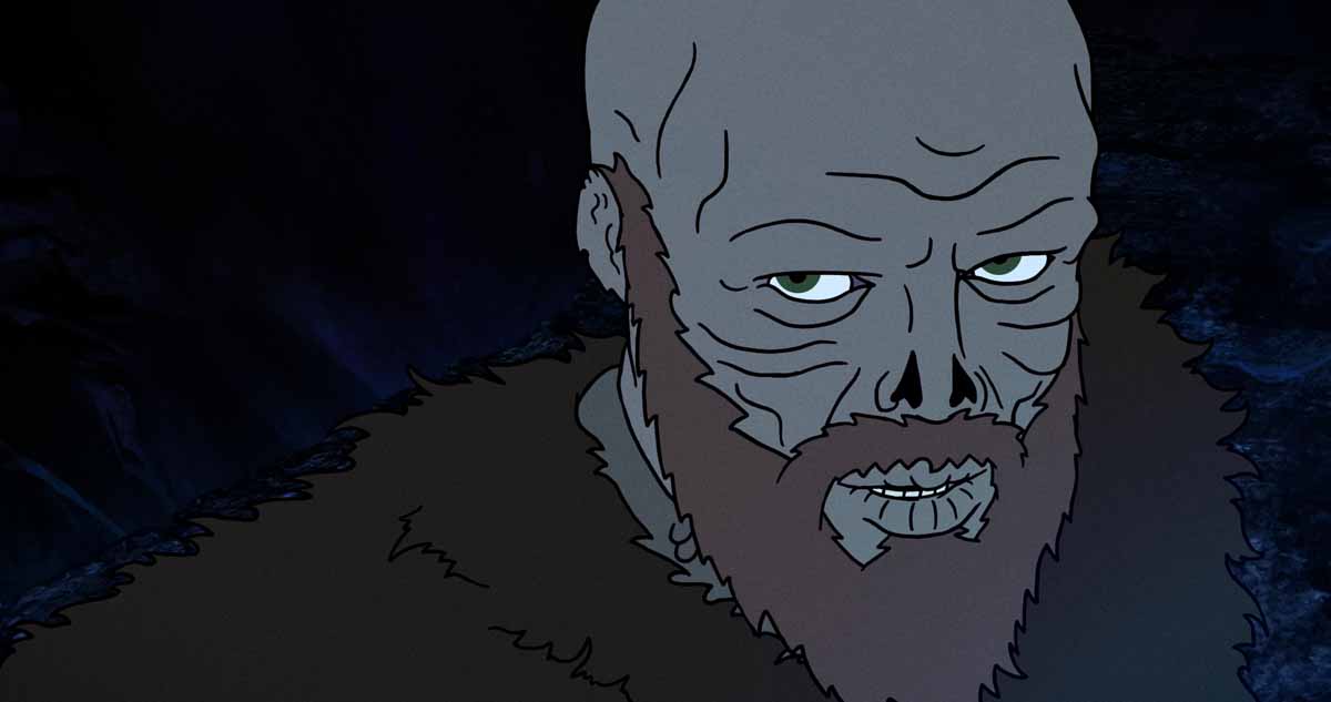 Richard E. Grant voices the character of The Guardian